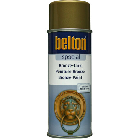 Peinture effet bronze 400ml – Aérosol décoratif pour bois, métal, céramique – Brillant élevé, séchage rapide, haute teneur en pigments – Belton