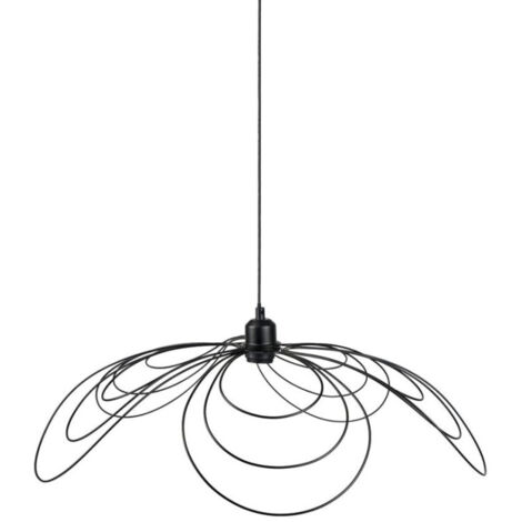 Suspension filaire D70 métal Margaux noir Ostaria (1/5)
