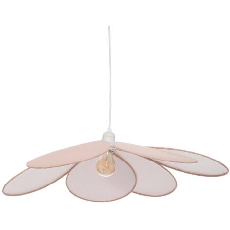 Atmosphera – Suspension chambre d'enfant pétales 72 cm – Longueur 118 cm – Polyester – Douille E27 – Pour ambiance naturelle et poétique