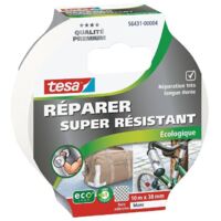 TESA Premium écologo réparation super résistant blanc 10mx38mm