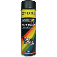 Bombe de peinture Motip Noir mat 500ml M04006 auto pour moto scooter
