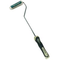 Rouleau peinture spécial radiateur 15 mm – Fibres polyamides 12 mm – Manche ergonomique – Pour peintures mates et satinées – AMT