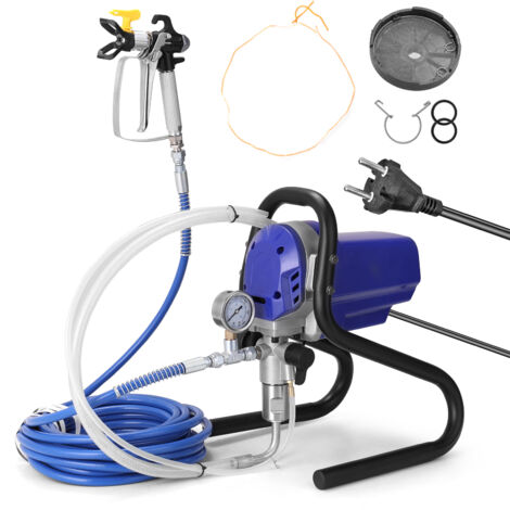 Decdeal – Pulvérisateur sans air 750W – Pression 20MPa – Débit 1,2 L/min – Pour peinture et latex – Atomisation fine et surface lisse (1/5)