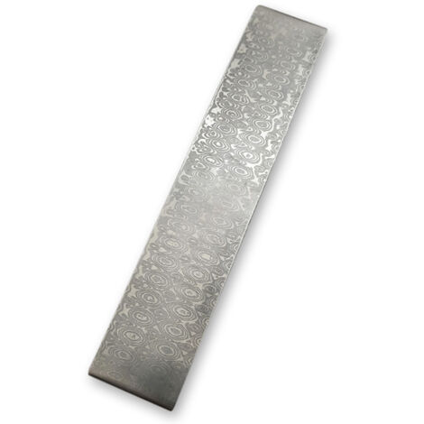 Billet d'acier damas coupe-acier à motifs matériaux de forgeage d'embryon trempé lissé pour Cutter bricolage matériau polyvalent, motif de roses