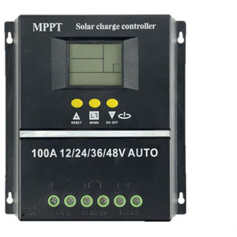 Contrôleur solaire d'identification automatique de tension, affichage LCD, système hors réseau, systèmes de production d'énergie électrique pour batterie au lithium rechargeable, cellule au plomb, 100