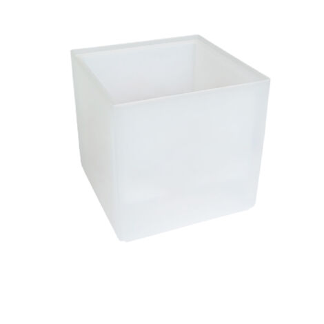 Lampe LED haute capacité de 3,5 l, seau à glace, conception carrée, changement de couleur automatique, alimenté par batterie, résistance à l'eau IP65,White (1/5)
