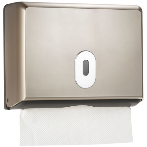 Boîte à Mouchoirs Murale Acier Inoxydable Rectangulaire Distributeur Élégant Chambre Bureau