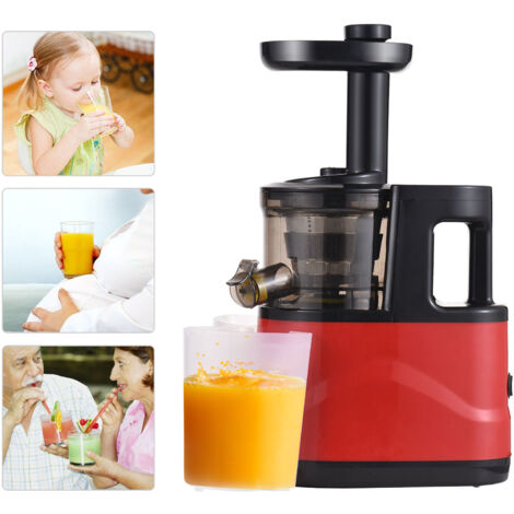 Presse-agrumes, extracteur de jus à mastication lente, presse-agrumes à froid avec deux modes de vitesse, brosse facile à nettoyer, moteur silencieux pour légumes et fruits, prise UE (1/5)