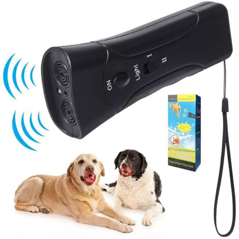 Decdeal Équipement d'entraînement à chiens anti-écran à double tête à ultrasons, entraîneur d'étoile, répulteur de lumière LED, entraîneur portable (1/5)