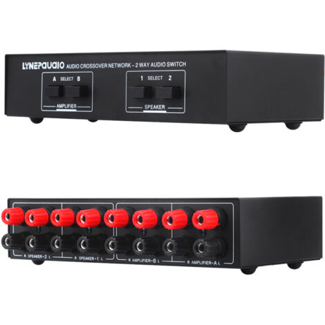 Decdeal Lynepauaio 2 In Out Sélecteur de haut-parleur Sélecteur de haut-parleur Signal audio commutateur d'alimentation