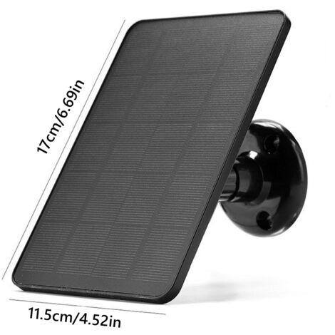 Decdeal Panneau solaire pour la caméra de sécurité IP6 IP6 Alimentation continue à 360 degrés étanche avec des panneaux de chargement de 10 W 5 V Port DC5521 (1/5)