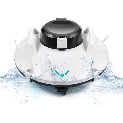 Robot piscine, W002 Aspirateur de piscine automatique sans fil, aspiration puissante pendant 90 minutes jusqu'à 80 m², stationnement automatique et escalade jusqu'à 18° (1/5)