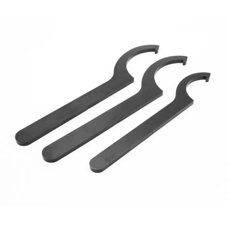 Coilover Shocks Clé à molette en acier à outils (lot de 3), Noir (1/5)