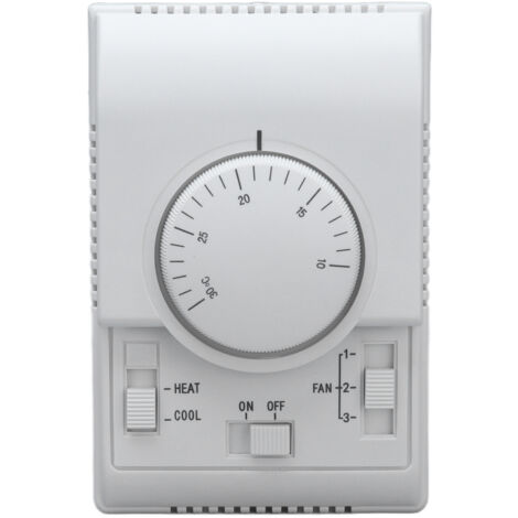 Decdeal Thermostat de climatisation centrale, interrupteur de commande mécanique à 2 voies, 110 à 220V (1/5)