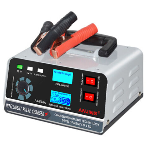 Chargeur de batterie de voiture Chargeur à impulsion en cuivre pur haute puissance Chargeur de réparation de batterie 110V-250V (large voltage) Euro Spec (1/5)