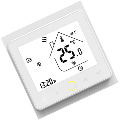 Modèle BHT-002-GALW Thermostat intelligent de chauffage par le sol à eau Wifi Contrôleur de température compatible Alexa et Google Home Blanc (1/5)