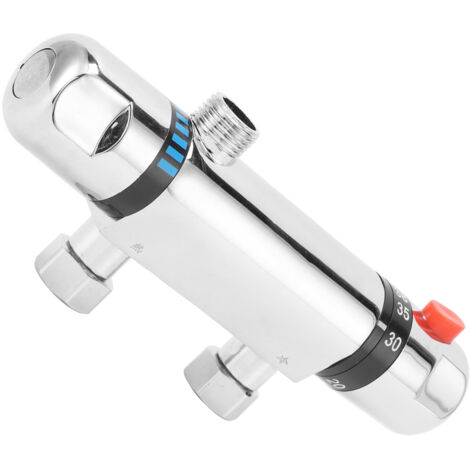 Decdeal Soupape de mélange thermostatique DN15 Température à température constante Bauteur de commande de température pour douche (1/5)