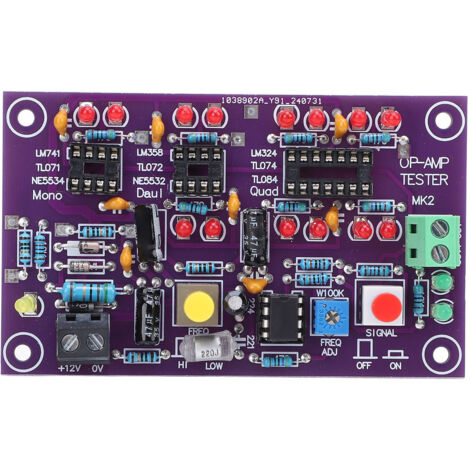Decdeal MODULE DE TEST DE TEST AMPIFICATEUR OPÉRATIONNEL (1/5)
