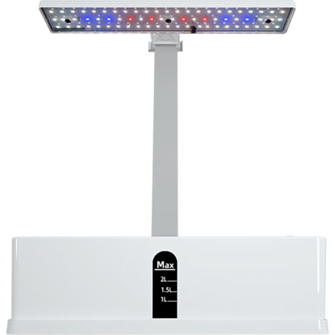Sistema di coltivazione idroponica intelligente Kit da giardino per interni 9 baccelli temporizzazione automatica con luci di coltivazione a LED da 15 W regolabili in altezza Serbatoio dell'acqua da (1/5)