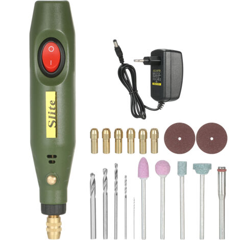 Kit d'outils rotatifs électriques portables, meuleuse électrique, outil de polissage 18 000 tr/min, avec plusieurs accessoires. (1/5)