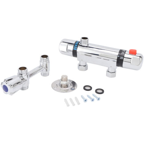 Decdeal Soupape de mélange thermostatique DN15 Température à température constante Bauteur de commande de température pour douche (1/5)
