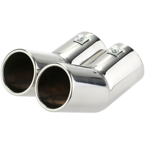Embouts de silencieux d'échappement en acier inoxydable à double tuyau pour VW Golf 4 Bora Jetta (1/5)