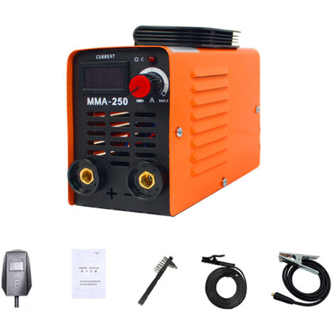 Machine de soudage compacte domestique portative Machine de soudage électrique à arc inverseur Machine de soudage réglable en courant avec boîte de rangement d'outils, Prise UE (1/5)