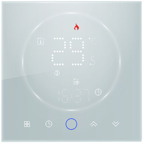 Thermostat intelligent 3A Affichage LED programmable numérique Contrôleur de température de chauffage par le sol Thermostat mural intelligent numérique pour le chauffage de l'eau (1/5)
