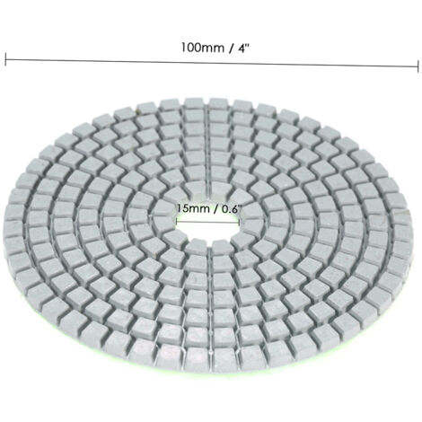 Tampons De Polissage Diamant Humide SHDIATOO - Grain Blanc, Pour Marbre Et Verre