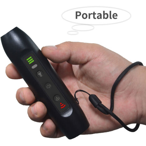 Decdeal Mettre à niveau un repoller à chien ultrasonique 3 modes dispositif de lecteur portable portable avec une fuite intelligente de la lampe de poche à haute luminosité Indicateur de lumière color (1/5)