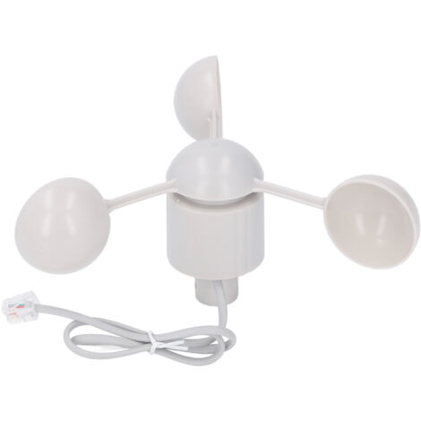 Decdeal Connecteur de mesure de la vitesse de la tasse anémomètre RJ11 Connecteur de 3 tasses (1/5)