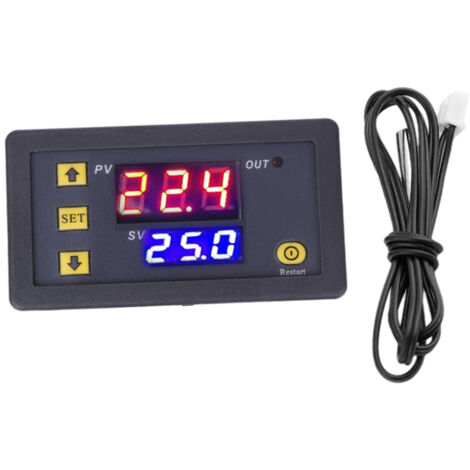 Decdeal – Régulateur de température numérique 12V – Plage -50℃ à 99℃ – Précision 1℃ – Affichage LED clair pour réfrigérateurs et congélateurs (1/5)