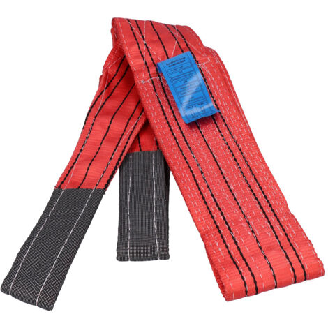 Decdeal Sangle de levage souple 5 tonnes, sangle plate épaisse en PES, largeur 4,72 pouces, pour le transport, 5 mètres (16,4 pieds) (1/5)