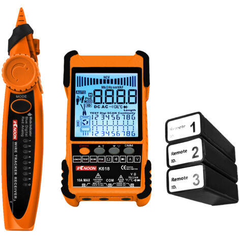 Testeur de câble portable 500 m, recherche numérique analogique, câble de test POE, couplage ID, sensibilité de couplage, longueur de câble réseau réglable, mesure de court-circuit ouvert, trackers (1/5)