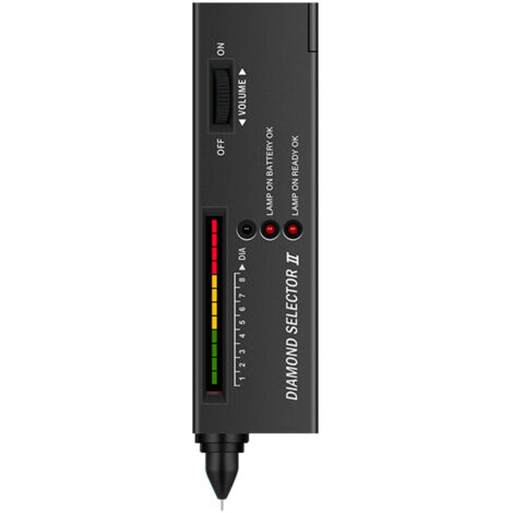 Diamond Selector II Professionnel LED Testeur de Diamant Indicateur de Diamant Bijoux Gem Cristal Jade Sélecteur Test Stylo Outil Haute Précision,Black (1/5)