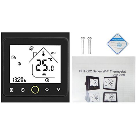 Decdeal Wi-Fi Smart Thermostat Temperature Contrôleur Contrôle de l'application 5A compatible avec Alexa / Home Water Gas Thermostats pour - noir (1/5)