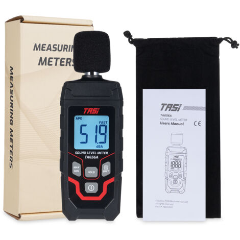 Decdeal TASI TA656A Sonomètre numérique 30-130dB,Décibelmètre - Haute précision 0.1dB - Pour mesure de bruit professionnelle (1/5)