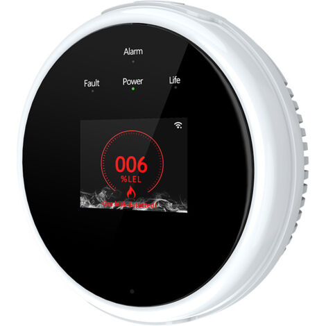 Détecteur de fuite de gaz WiFi alarme de gaz domestique Tuya APP moniteur température réveil affichage, détecteur de gaz Propane naturel de cuisine (1/5)