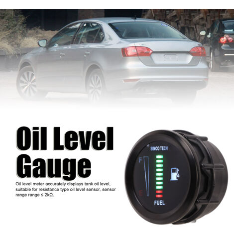 Indicateur Niveau Essence EVTSCAN - Jauge De Niveau De Carburant 52mm Universelle - Capteur Inclus - Pour Voiture, Bateau, Moto 12V Jauge Universelle Voiture Indicateur Niveau Essence EVTSCAN - Jauge De Niveau De Carburant 52mm Universelle - Capteur Inclus - Pour Voiture, Bateau, Moto 12V Jauge Universelle Voiture