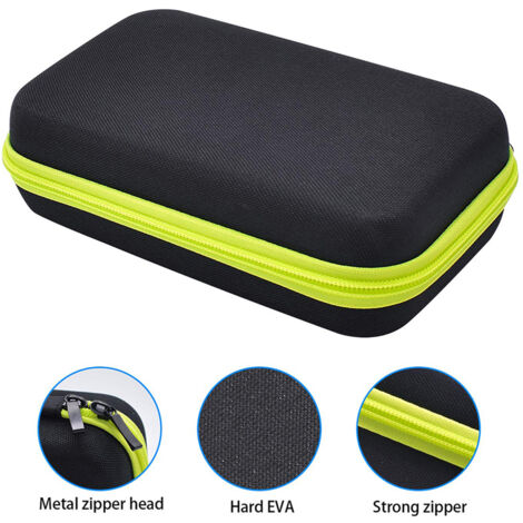 Decdeal Étui de rangement pour Philips Shaver, EVA Portable Electric Trimmer Shaver Travel Protective Cover Sac One Lame QP2530 / 2520 (1/5)