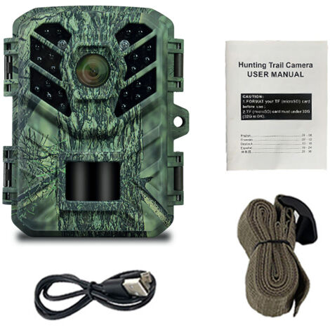 Decdeal Caméra de piste de la faune de vision nocturne avec activation de mouvement petit jeu pour une utilisation extérieure de 6 mois IP65 IP65 Speinchure de déclenchement à 0,2 (1/5)
