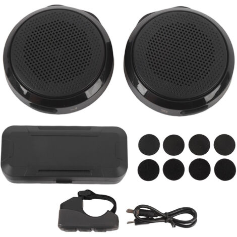 Decdeal Casque Bluetooth à moto avec boîtier de charge Remote Contrôle 50 heures Life de batterie Conférencier casque sans fil pour l'escalade de ski sportif extérieur (1/5)