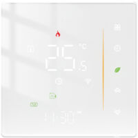 Tuya ZigBee Display Digitale Regolatore di Temperatura Intelligente Termostato per Caldaia ad Acqua/Gas per Riscaldamento a Pavimento Multifunzione Acqua/Elettrico Compatibile con Alexa e Google Assis