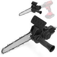 Perceuse électrique de 6 pouces modifiée en accessoire de tronçonneuse électrique, accessoire de tronçonneuse électrique, ensemble d'outils de Modification pratiques, outil de coupe du bois