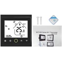 Decdeal Wi-Fi Smart Thermostat Temperature Contrôleur Contrôle de l'application 5A compatible avec Alexa / Home Water Gas Thermostats pour - noir