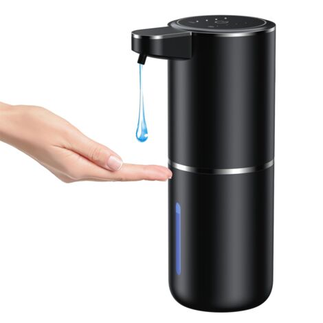 Distributeur de savon intelligent entièrement automatique P11, distributeur automatique de gel hydroalcoolique, fixation murale - Noir - Modèle gel (1/5)