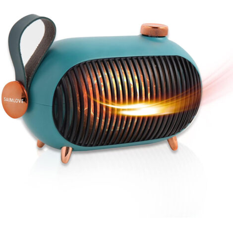Chauffage d'appoint portable, mini chauffage électrique d'appoint, céramique PTC à chauffage rapide avec protection anti-basculement et contre la surchauffe (1/5)