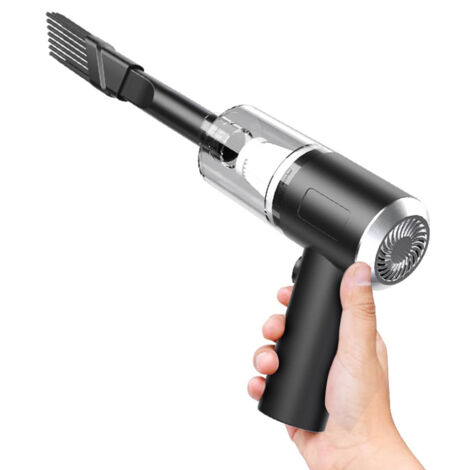 Aspirateur à main sans fil, mini aspirateur de voiture, aspirateur portable léger (310 g) rechargeable par USB avec lumière LED pour bureau et clavier (1/5)
