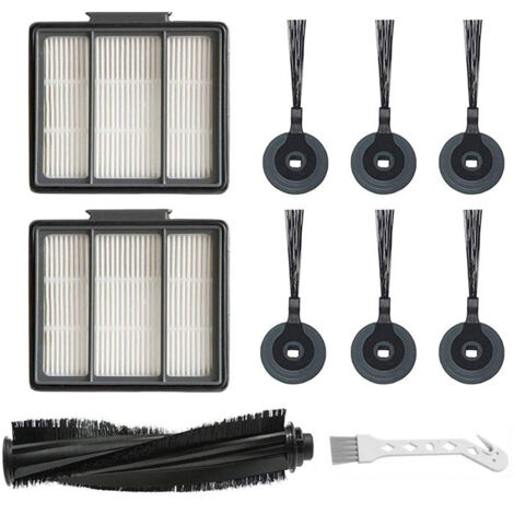 Lot de 10 brosses latérales de rechange pour aspirateur robot Shark Ion R85, RV850, S86, S87, S88, R71, R72, R75, RV761, RV771 et AV753 : 1 brosse principale, 2 filtres, 6 brosses latérales et 1 bross (1/5)