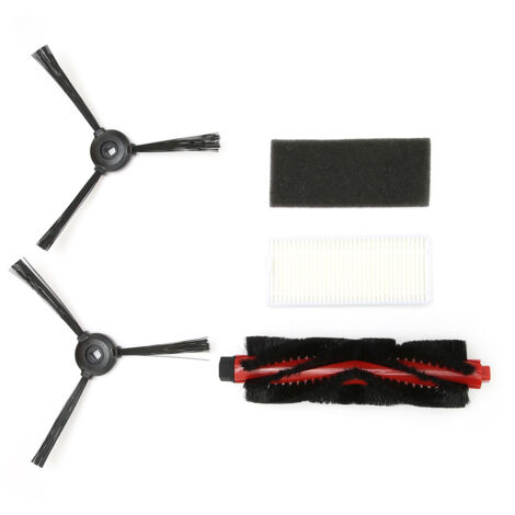 Kit de remplacement de filtre pour brosse principale, brosse latérale et balai, compatible avec les balayeuses Lefant M200/M201/M520M/M571/T700 (1/5)